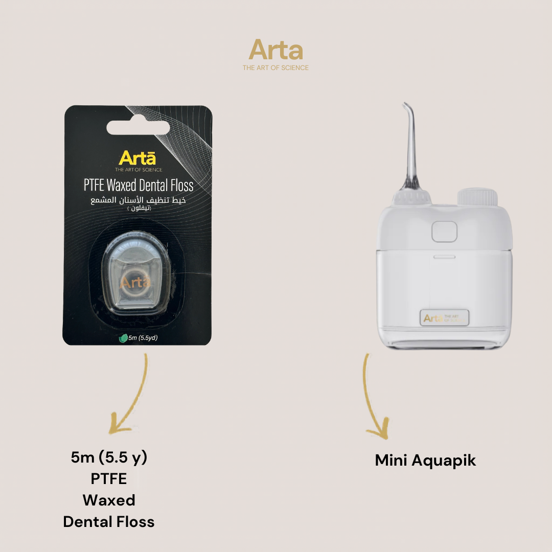 Mini Aquapik + Waxed Dental Floss